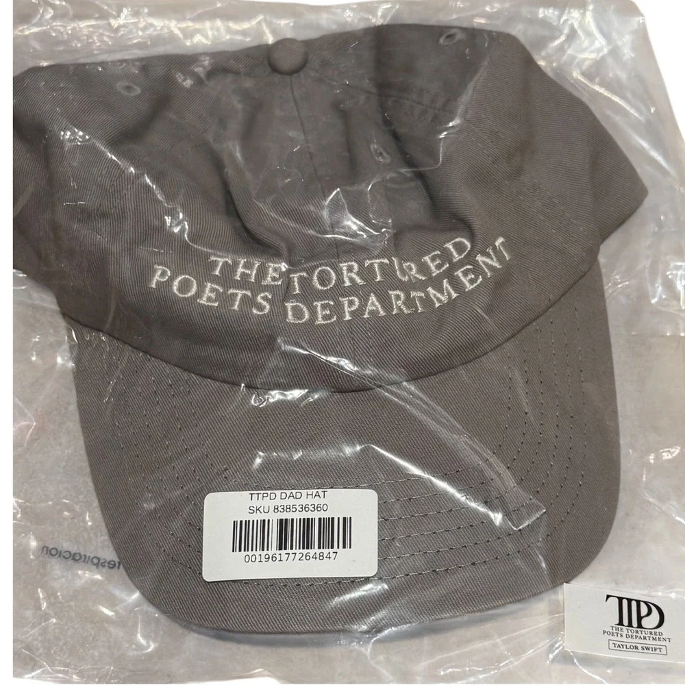 NWT Taylor Swift‎ TTPD Gray Dad Hat Official Merch